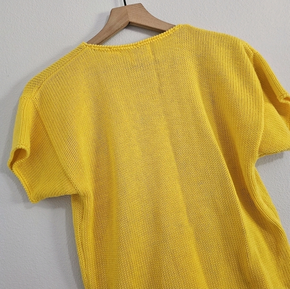 Vintage • Knit Sweater Top With Embroidery - Picture 4 of 7
